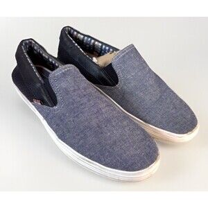 Ben Sherman Sneakers Size 9 Men's Pete Slip On Blue‎ Preppy